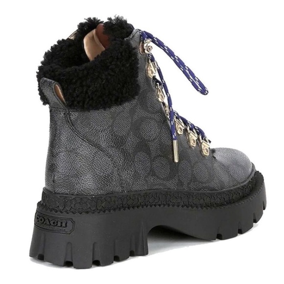 Coach janel signature boot us 10b Charcoal - Picture 3 of 5